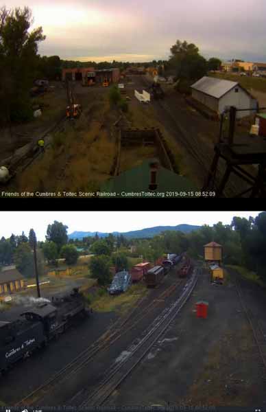 2019.09.15 486 is at the pit while 463 has pulled down after a stop at the tank to wash its coal (1 of 1).jpg