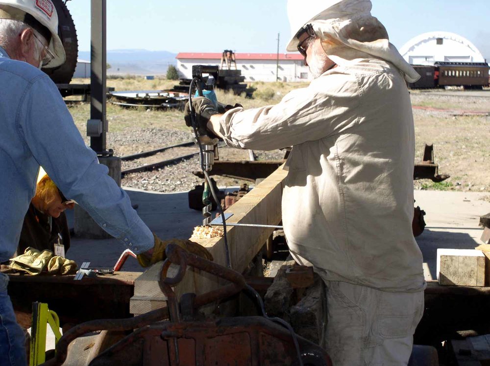 Drilling a hole in the new beam for the 9569 (1 of 1).jpg