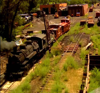 484 with freshly painted caboose 7.10.15.jpg