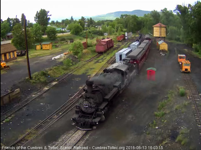 6.13.16 Almost on time 484 brings train 215 into Chama.jpg