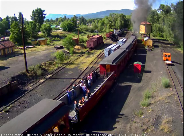 7.16.16 As the open gon passes the coaling tower, it already has a number of riders.jpg